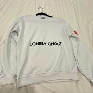 Lonely Ghost heart on my sleeve crewneck sweater